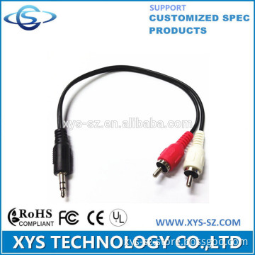 high quality and popular 3.5mm to 2rca cable